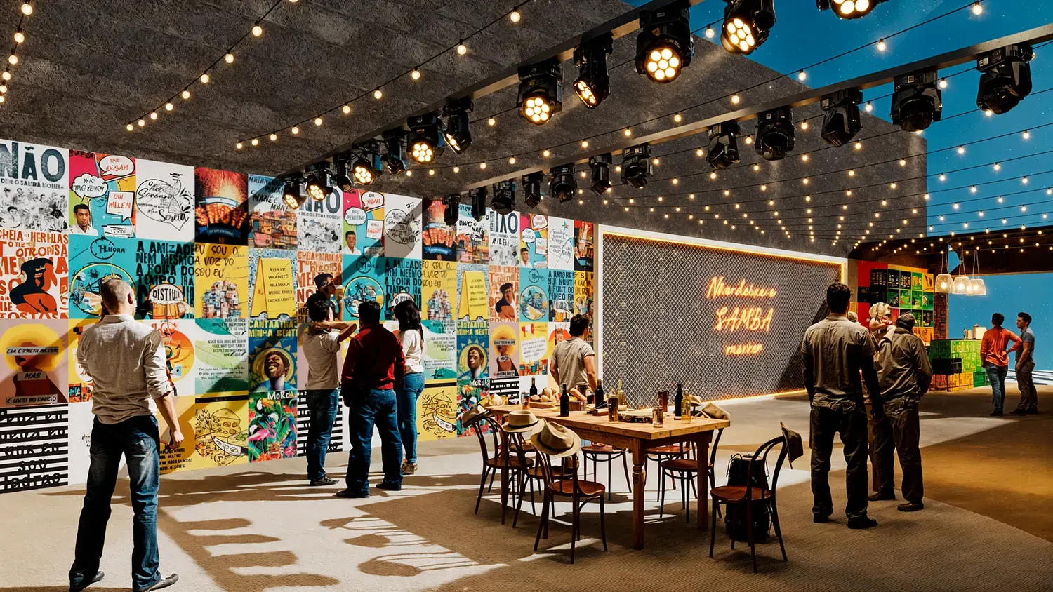 Roda de Samba Vila Madalena: arquitetura de rua para música, bar e encontro - imagem 5