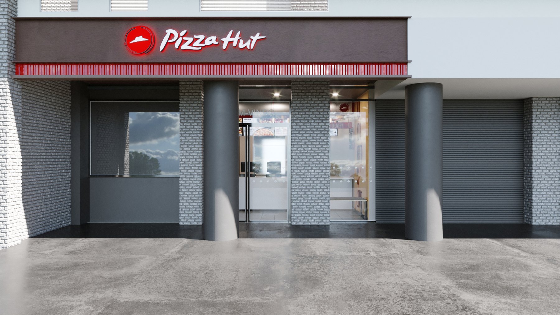 Pizza Hut Botafogo: fachada de rua com apetite imediato