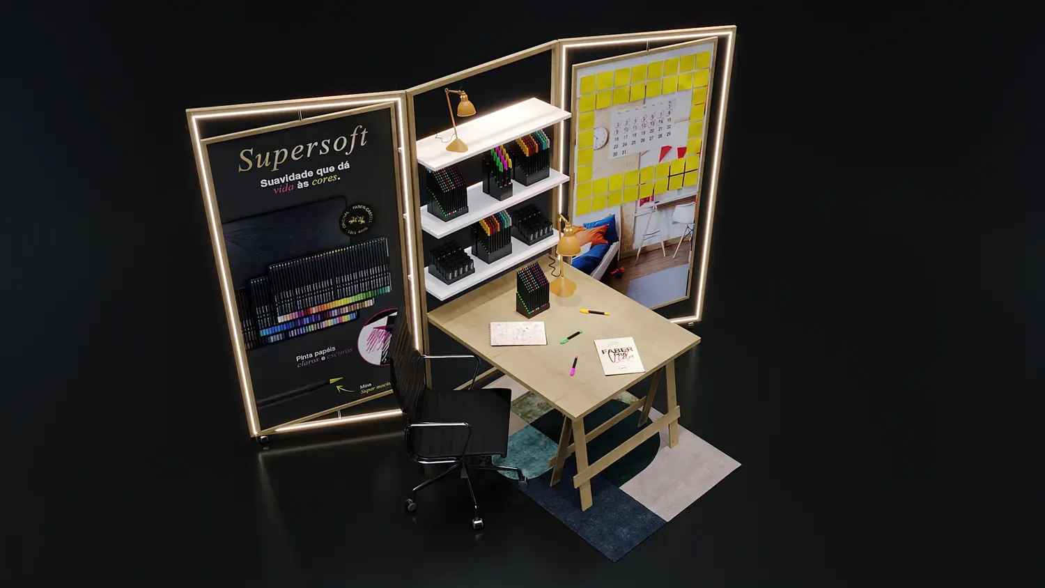 Faber-Castell: criatividade em showroom para tocar, testar e imaginar - imagem 1