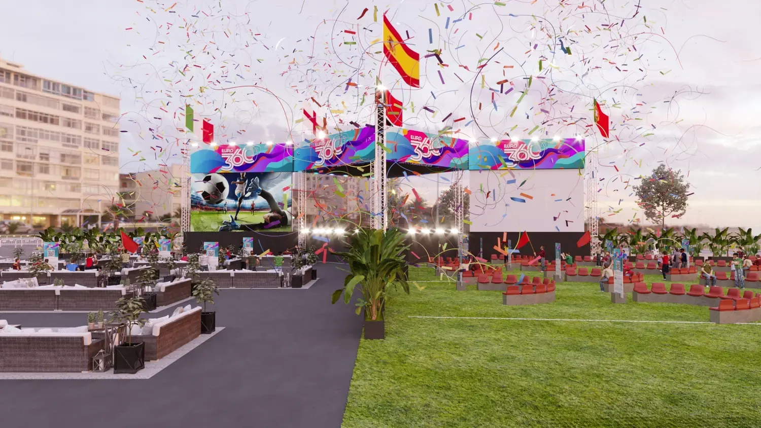 Euro 2020: fan zone de futebol como praça de celebração - imagem 2