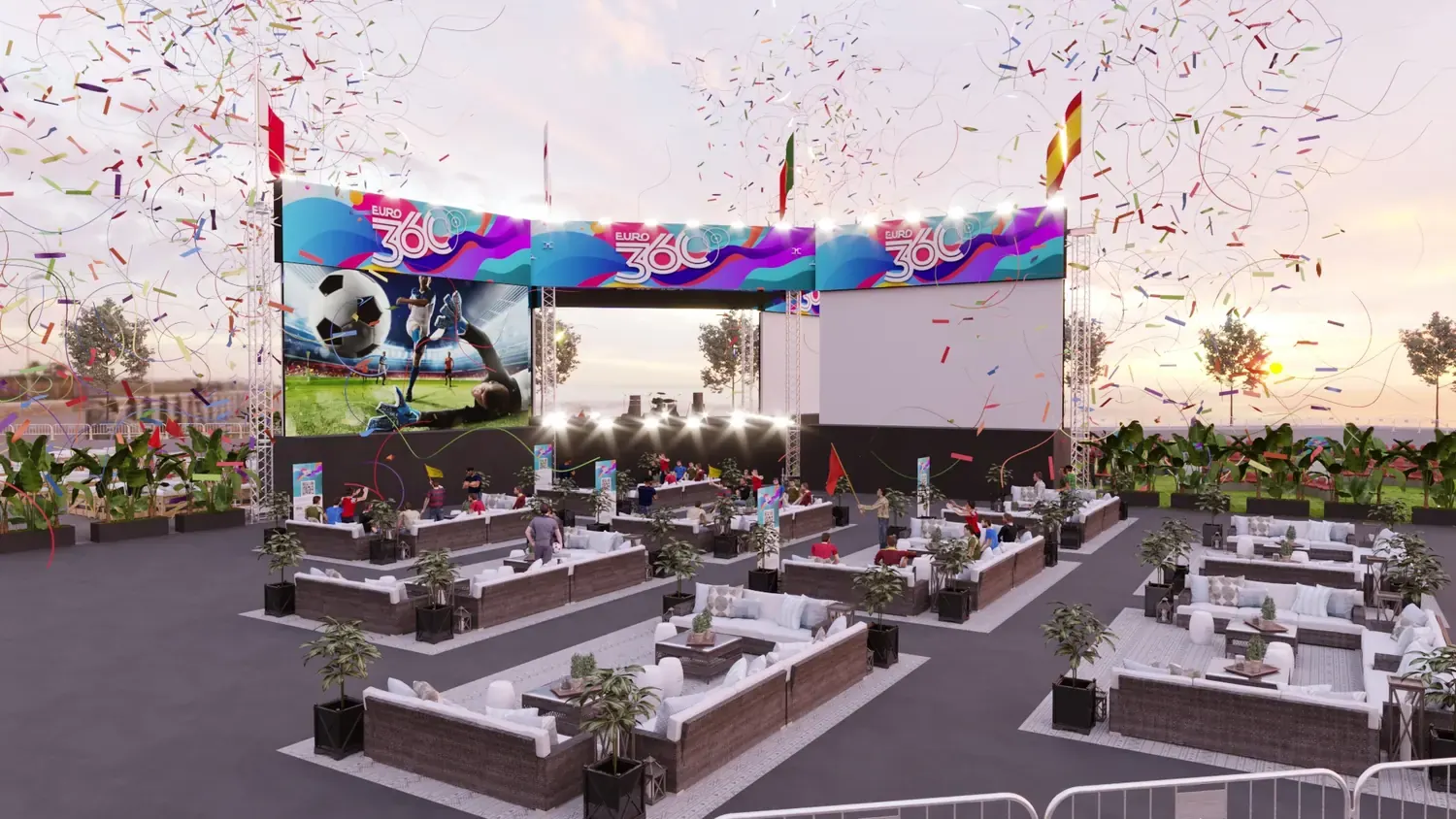 Euro 2020: fan zone de futebol como praça de celebração - imagem 4