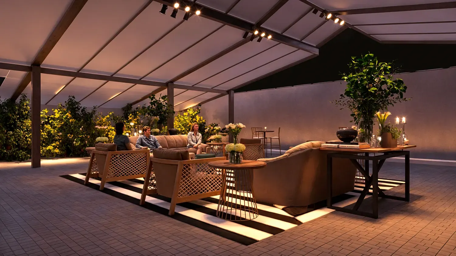 Volvo: hospitality com design discreto e permanência ao ar livre