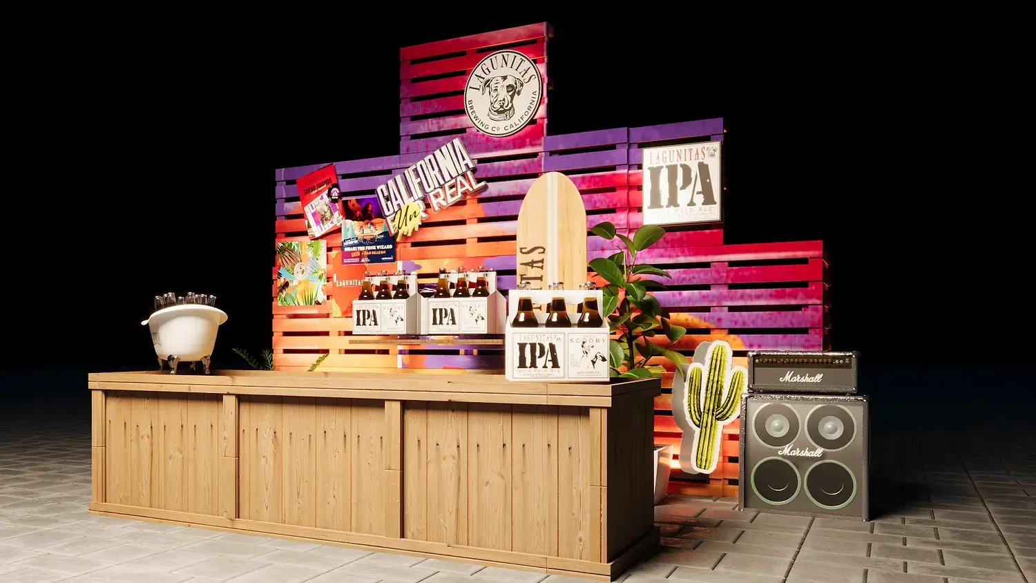 Lagunitas: bar de IPA com humor visual e atitude de balcão