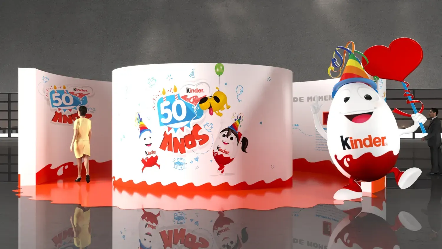 Kinder 50 anos: aniversário de marca com doçura e foto obrigatória