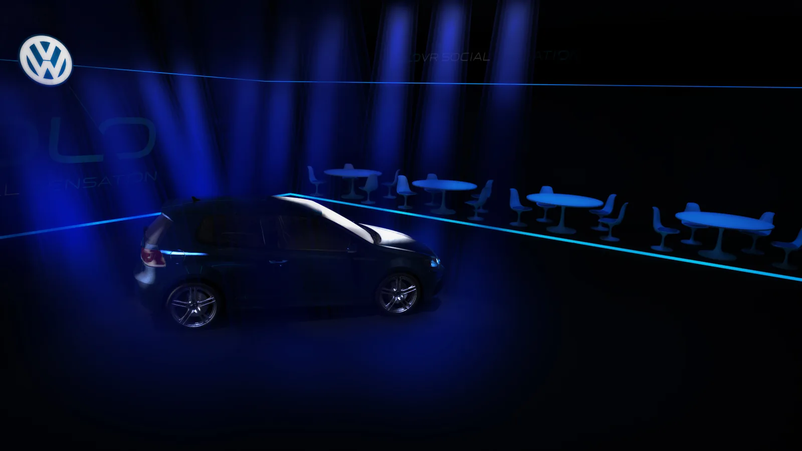 Volkswagen Polo VR Social Sensation: lançamento com preto, azul e experiência digital - imagem 3