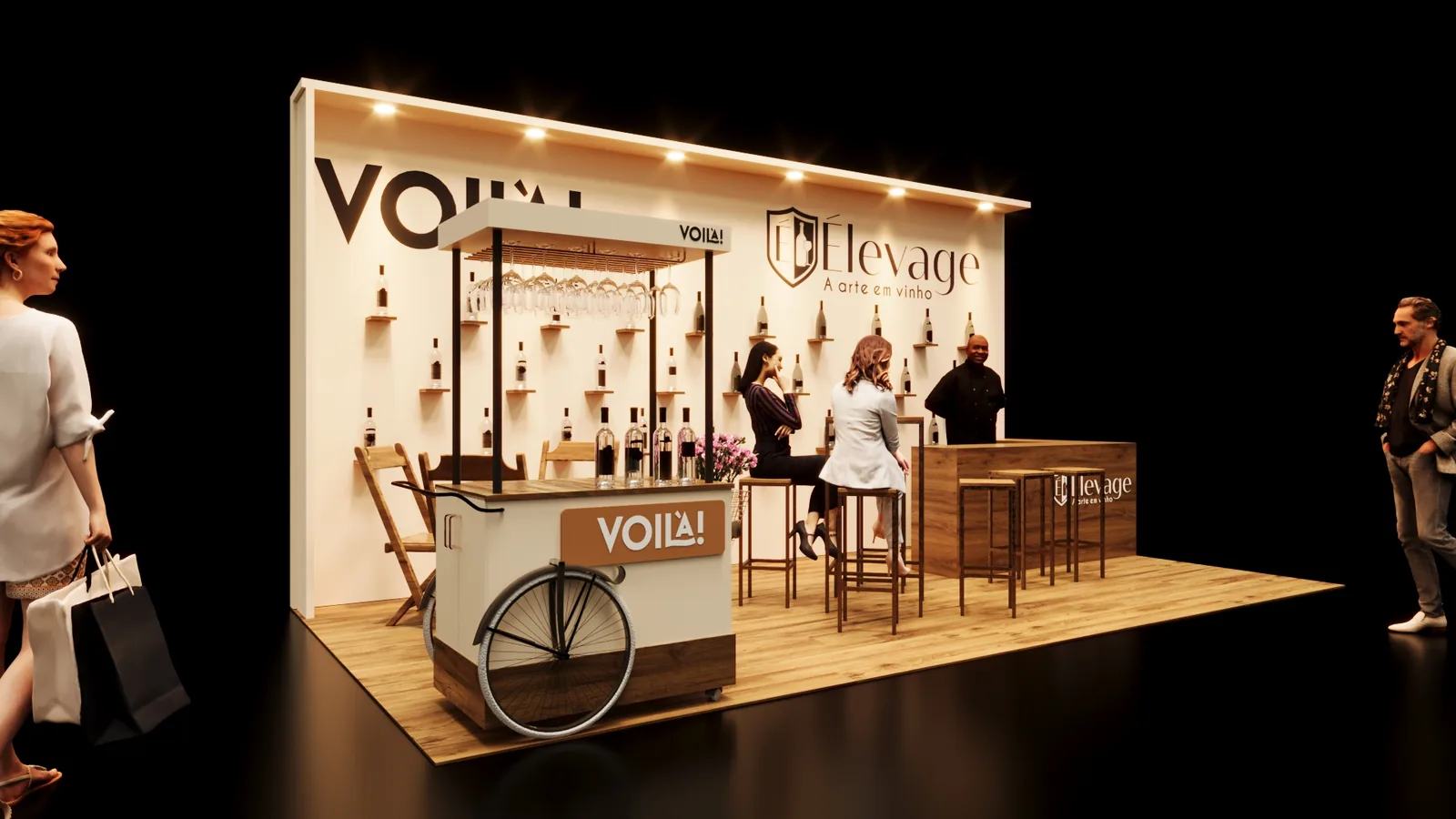 Voilà Elevage: carrinho de marca para circular, servir e encantar - imagem 2