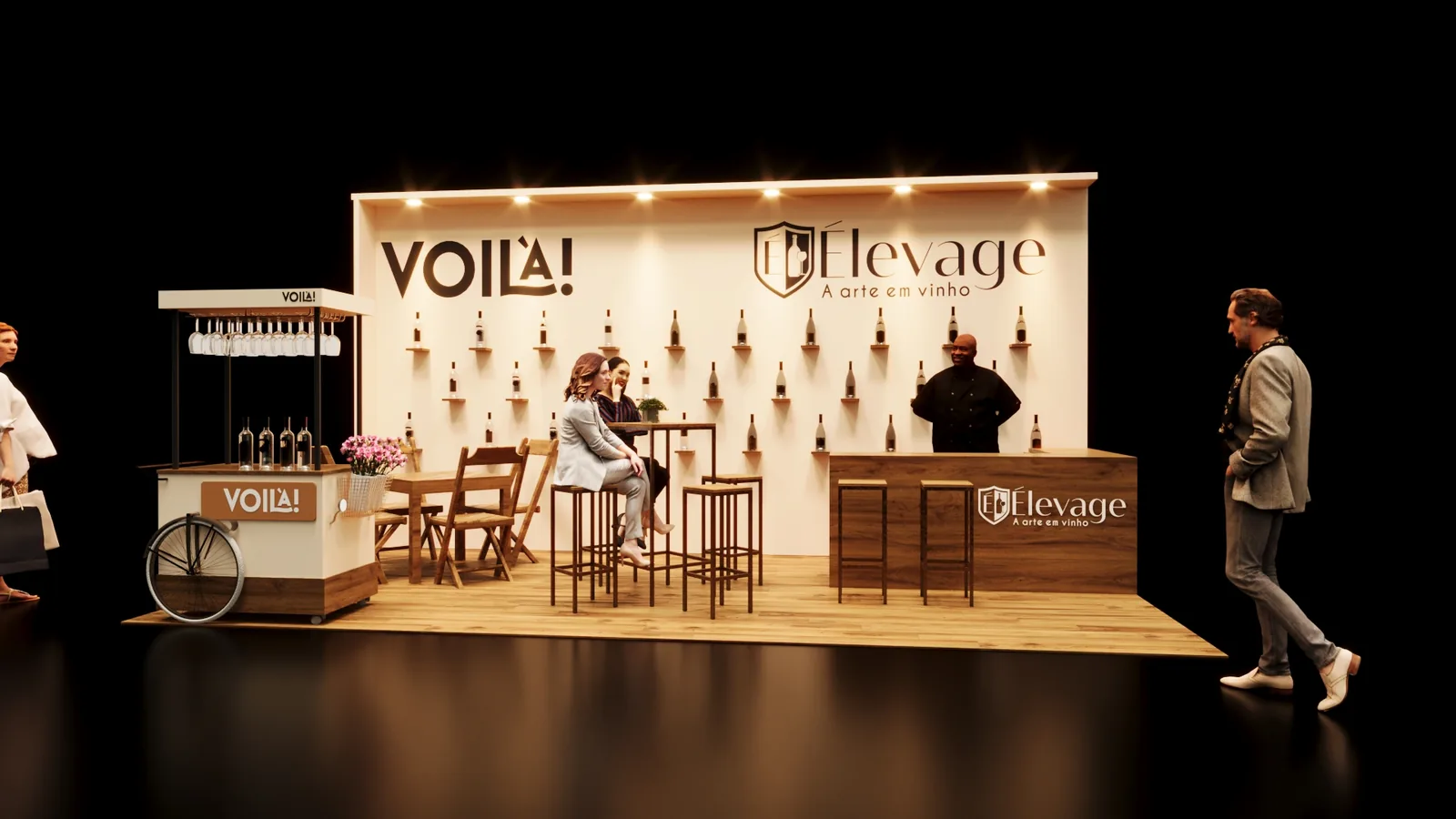 Voilà Elevage: carrinho de marca para circular, servir e encantar - imagem 3