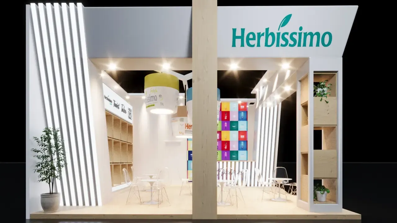 Herbíssimo na APAS: cuidado pessoal em stand claro e comercial - imagem 5