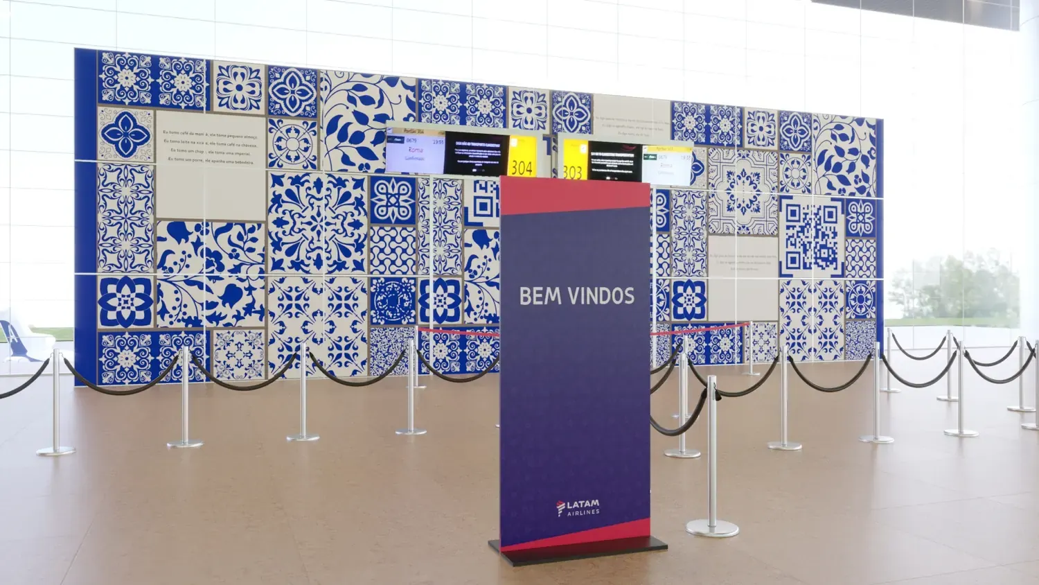 LATAM Sala VIP: memória brasileira como parede de chegada - imagem 2