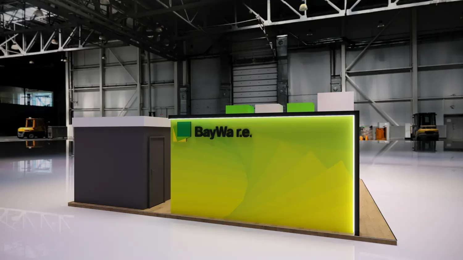 BayWa: energia renovável em estande claro, verde e comercial - imagem 5