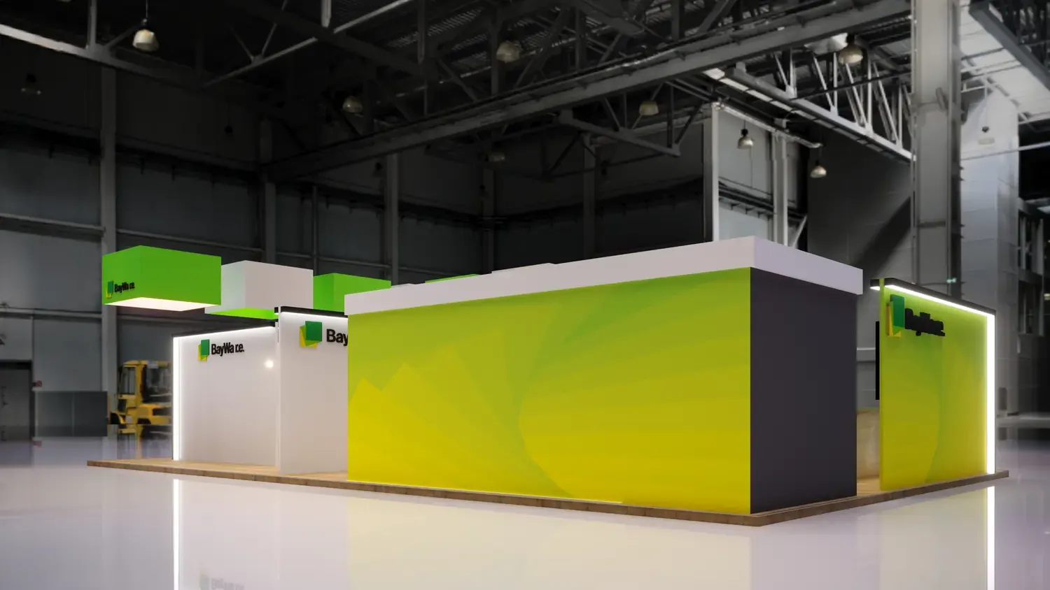 BayWa: energia renovável em estande claro, verde e comercial - imagem 6