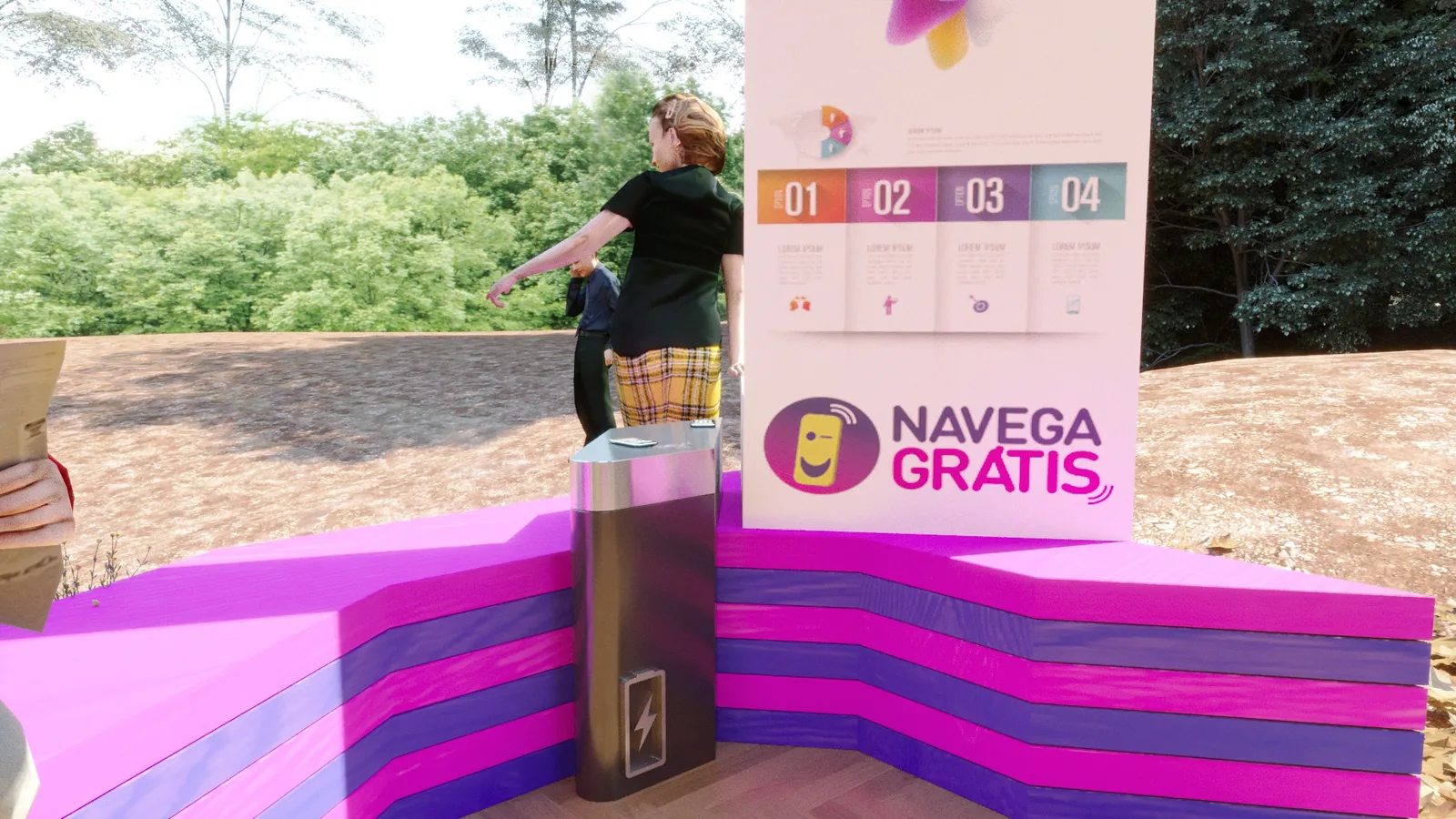 Navega Grátis: quiosque de conexão em praça, parque e pausa - imagem 1