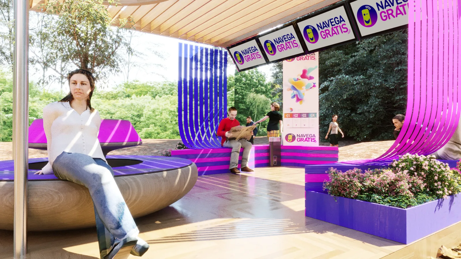 Navega Grátis: quiosque de conexão em praça, parque e pausa - imagem 2