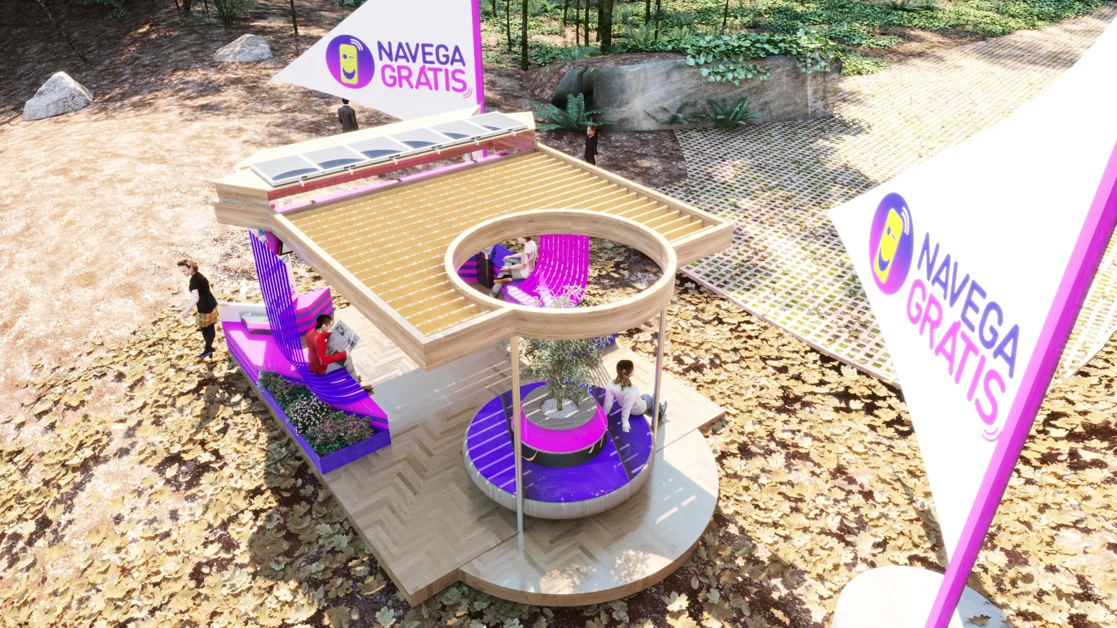 Navega Grátis: quiosque de conexão em praça, parque e pausa - imagem 3