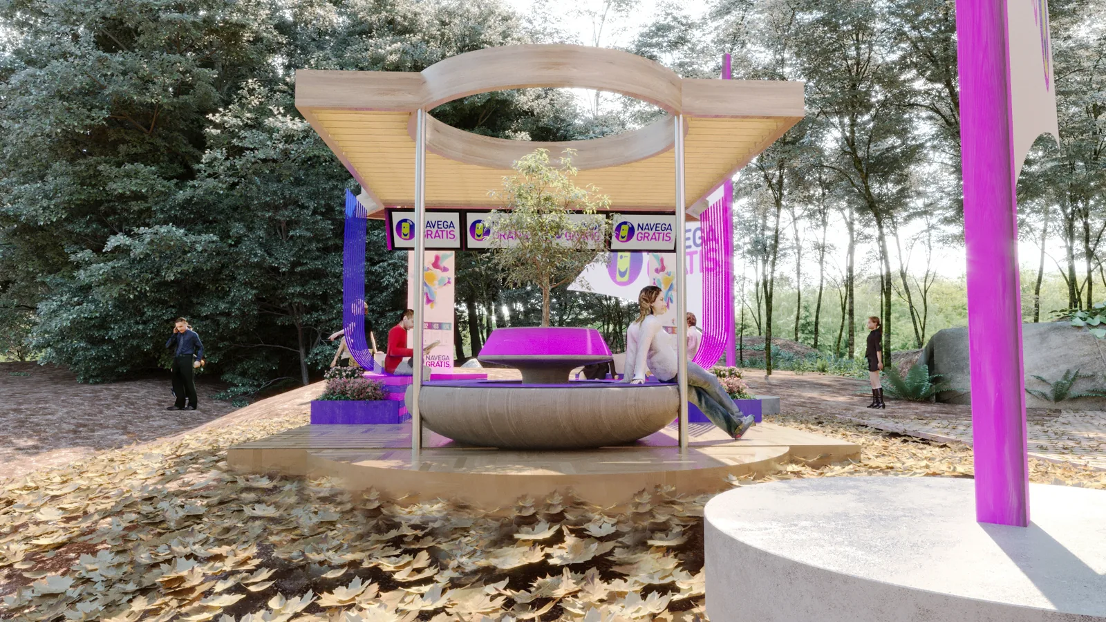 Navega Grátis: quiosque de conexão em praça, parque e pausa