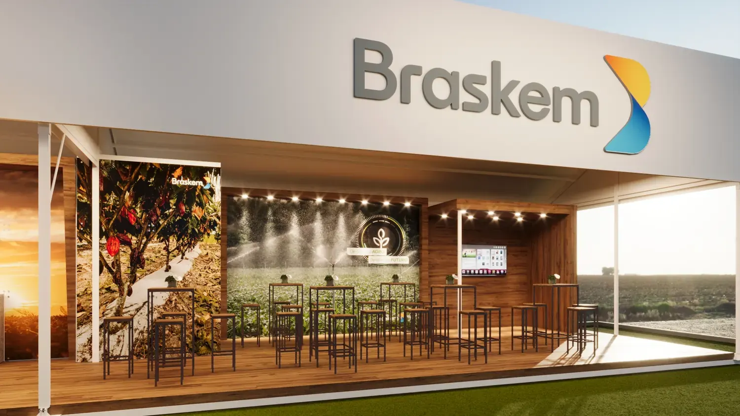 Braskem: química, indústria e sustentabilidade em stand de presença natural - imagem 1