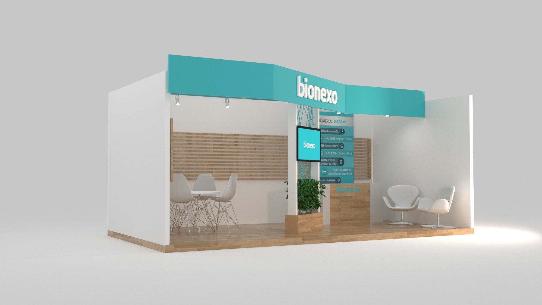 Bionexo: saúde digital com estande limpo, claro e comercial - imagem 3
