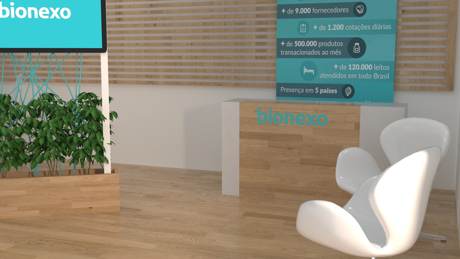 Bionexo: saúde digital com estande limpo, claro e comercial - imagem 5