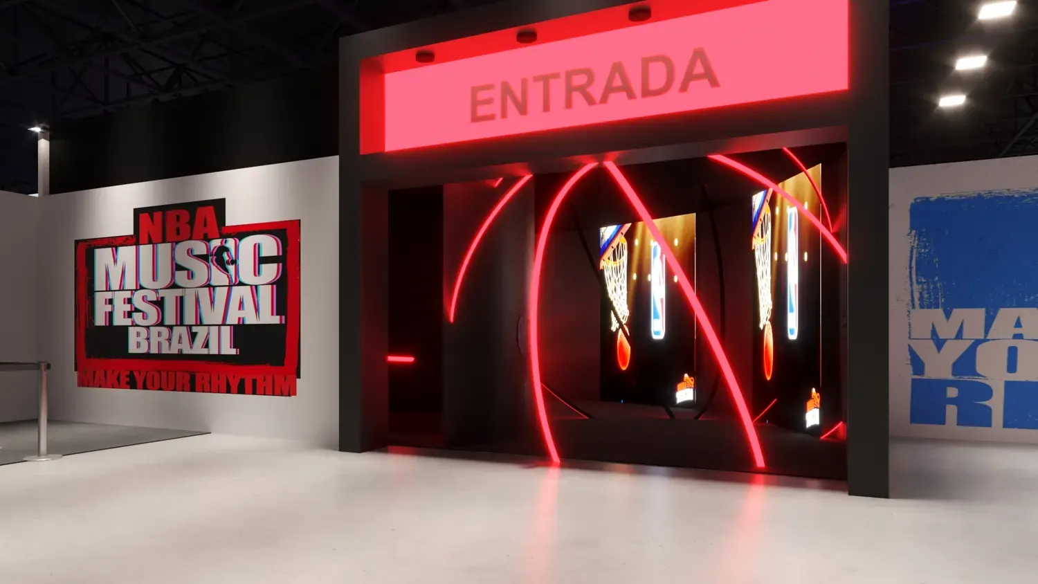 NBA: a entrada do festival como túnel de jogo