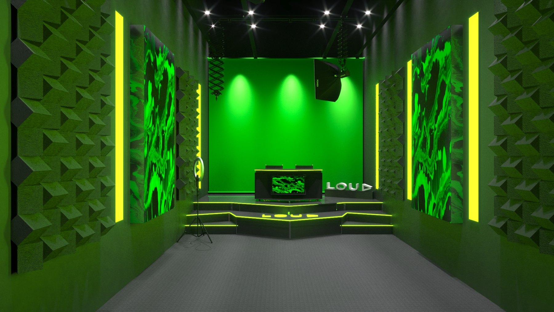 Estúdio LOUD: selva digital para transmissão gamer - imagem 8