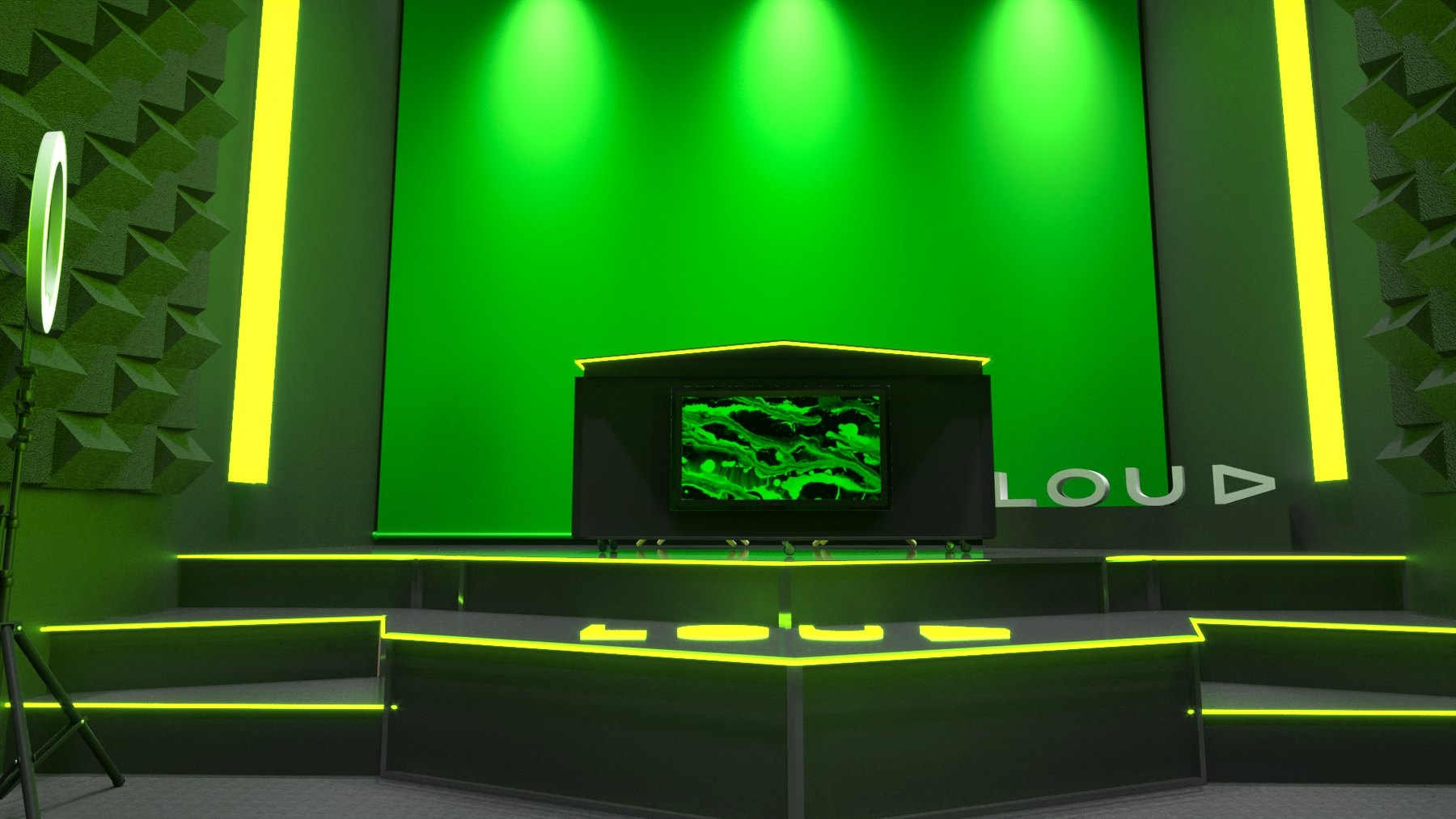 Estúdio LOUD: selva digital para transmissão gamer - imagem 10