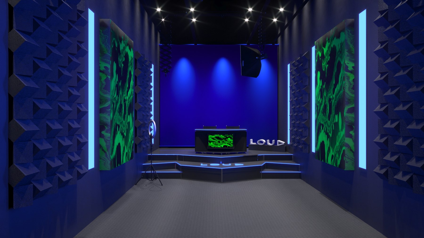 Estúdio LOUD: selva digital para transmissão gamer - imagem 11