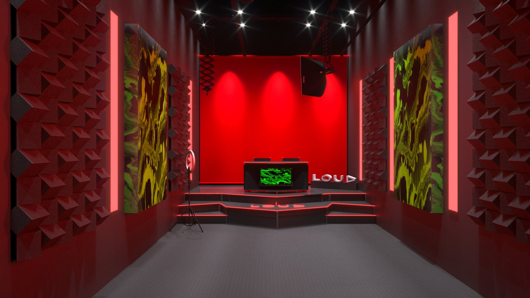 Estúdio LOUD: selva digital para transmissão gamer - imagem 13