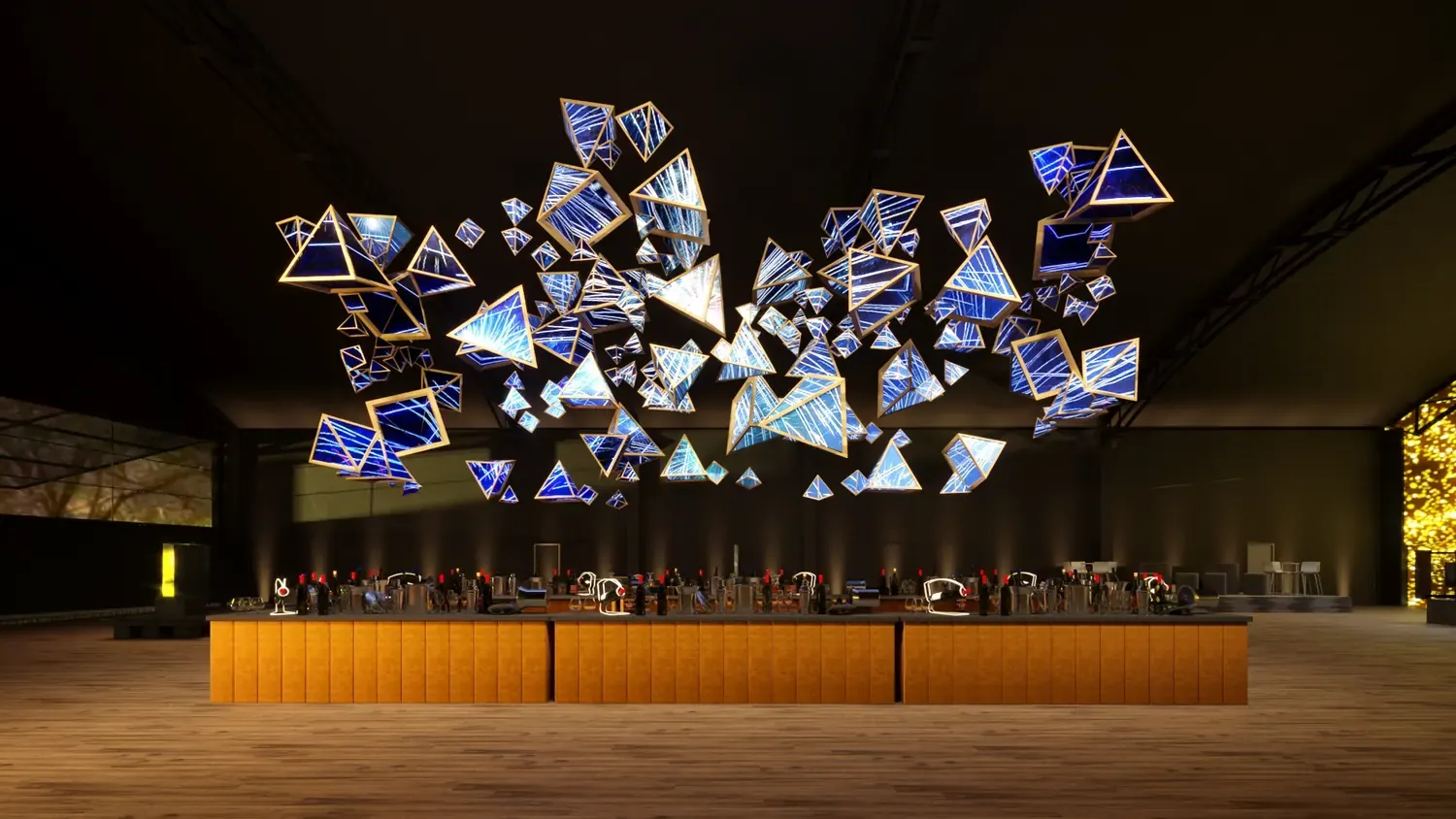Celebrate: uma escultura de luz para marcar a chegada - imagem 1
