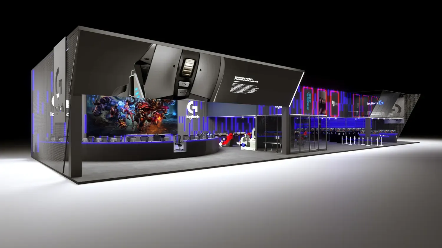 Logitech G na BGS: periférico gamer em arena de performance - imagem 3