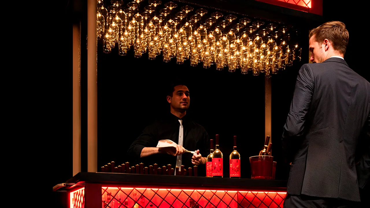 Diablo: vinho em cena de sombra, chama e ritual - imagem 2