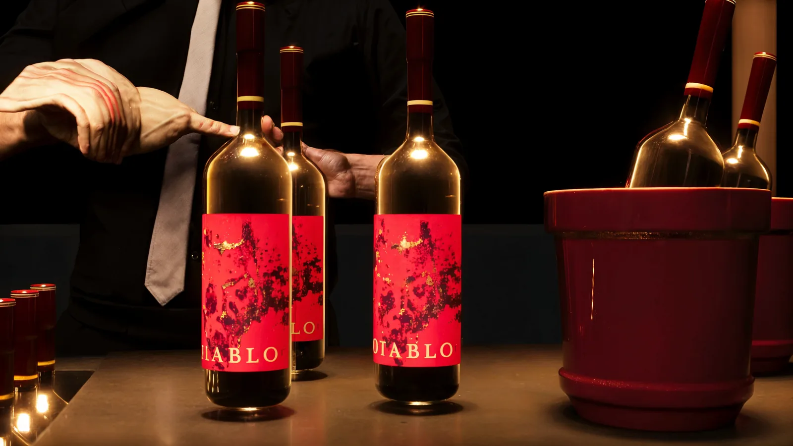 Diablo: vinho em cena de sombra, chama e ritual - imagem 6