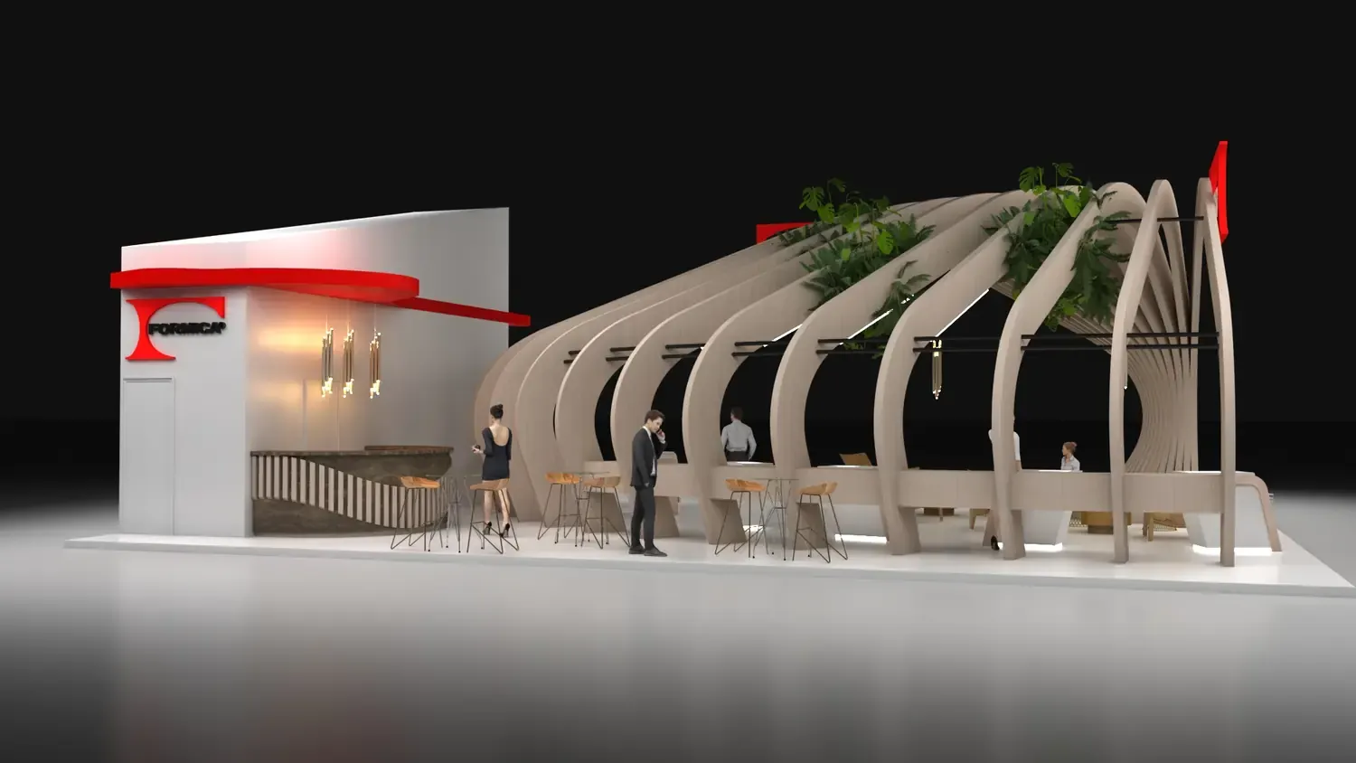 Formica na Expo Revestir: superfície, curva e textura em arquitetura de impacto - imagem 3