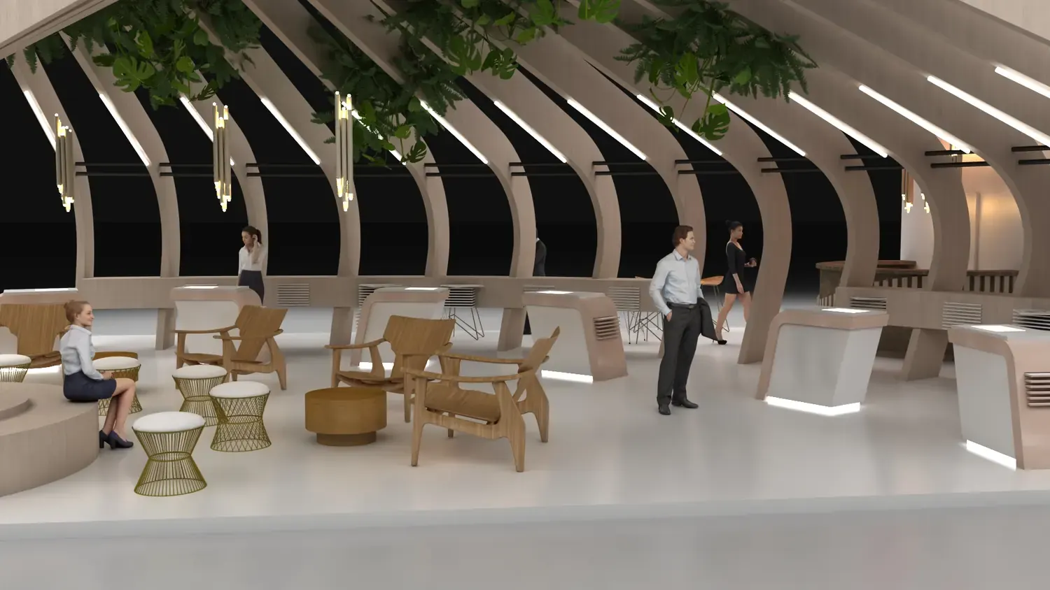 Formica na Expo Revestir: superfície, curva e textura em arquitetura de impacto - imagem 4