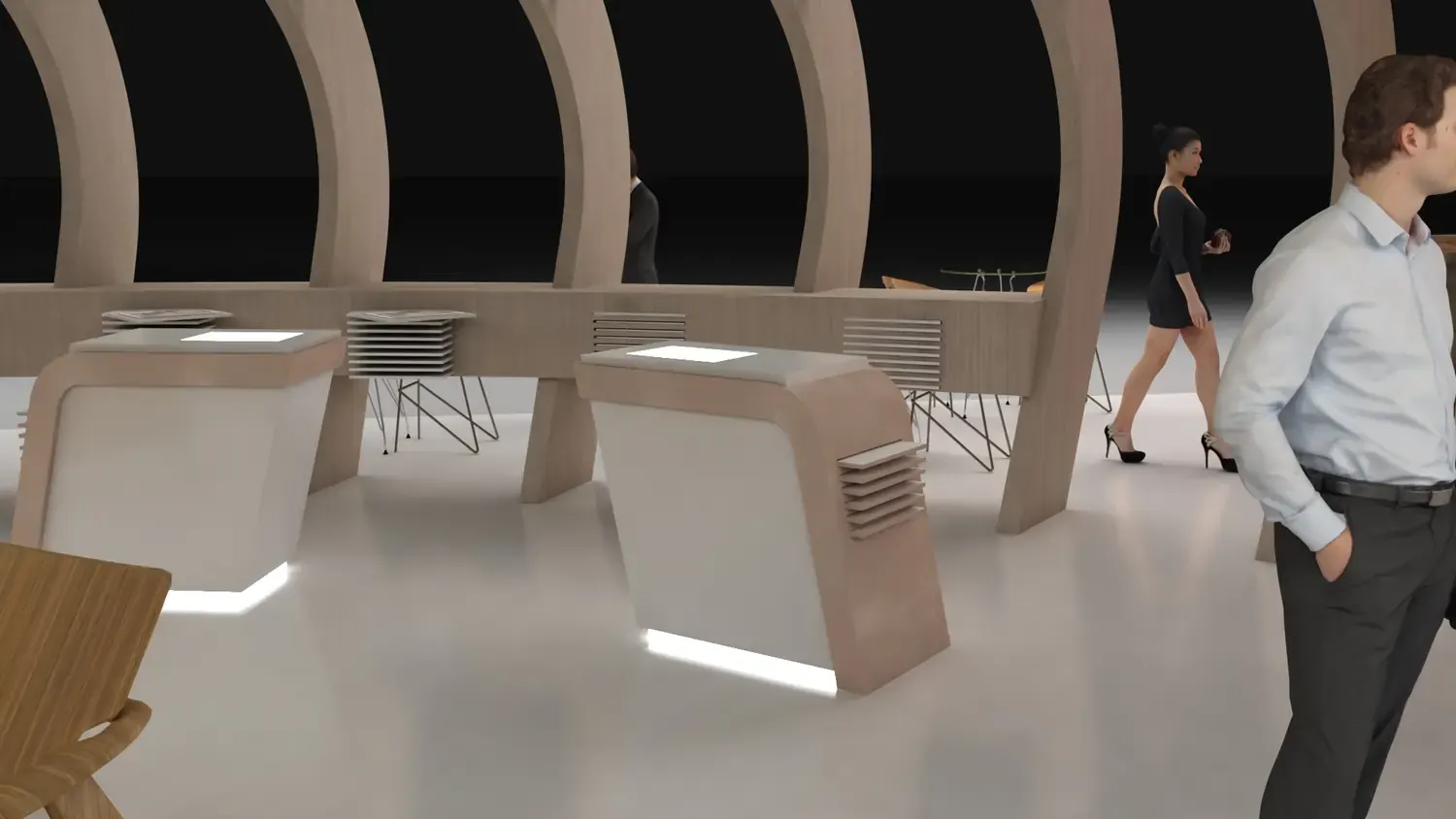 Formica na Expo Revestir: superfície, curva e textura em arquitetura de impacto - imagem 5