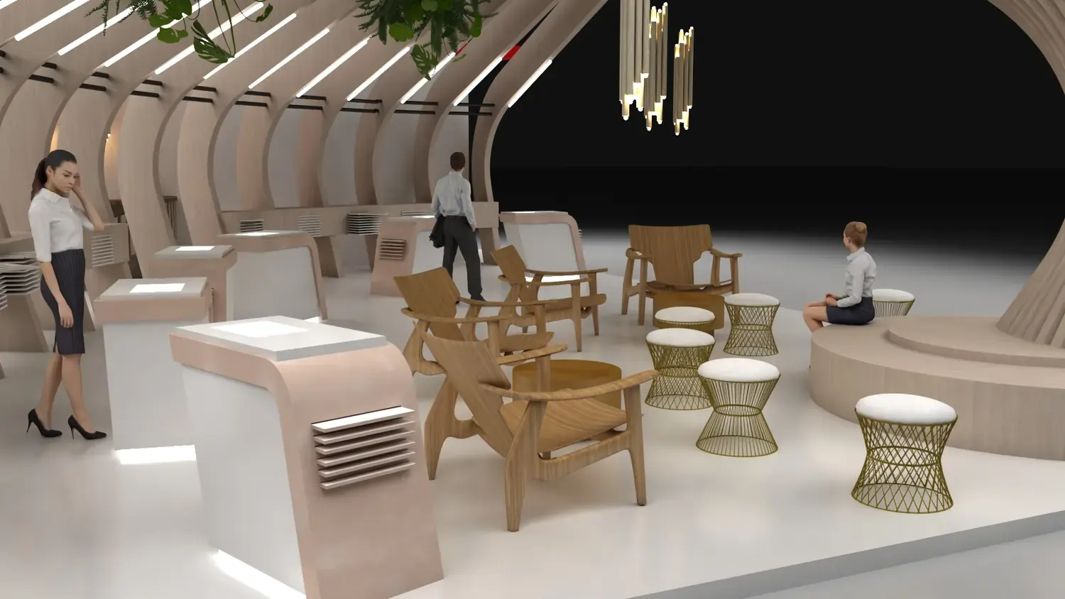 Formica na Expo Revestir: superfície, curva e textura em arquitetura de impacto - imagem 6