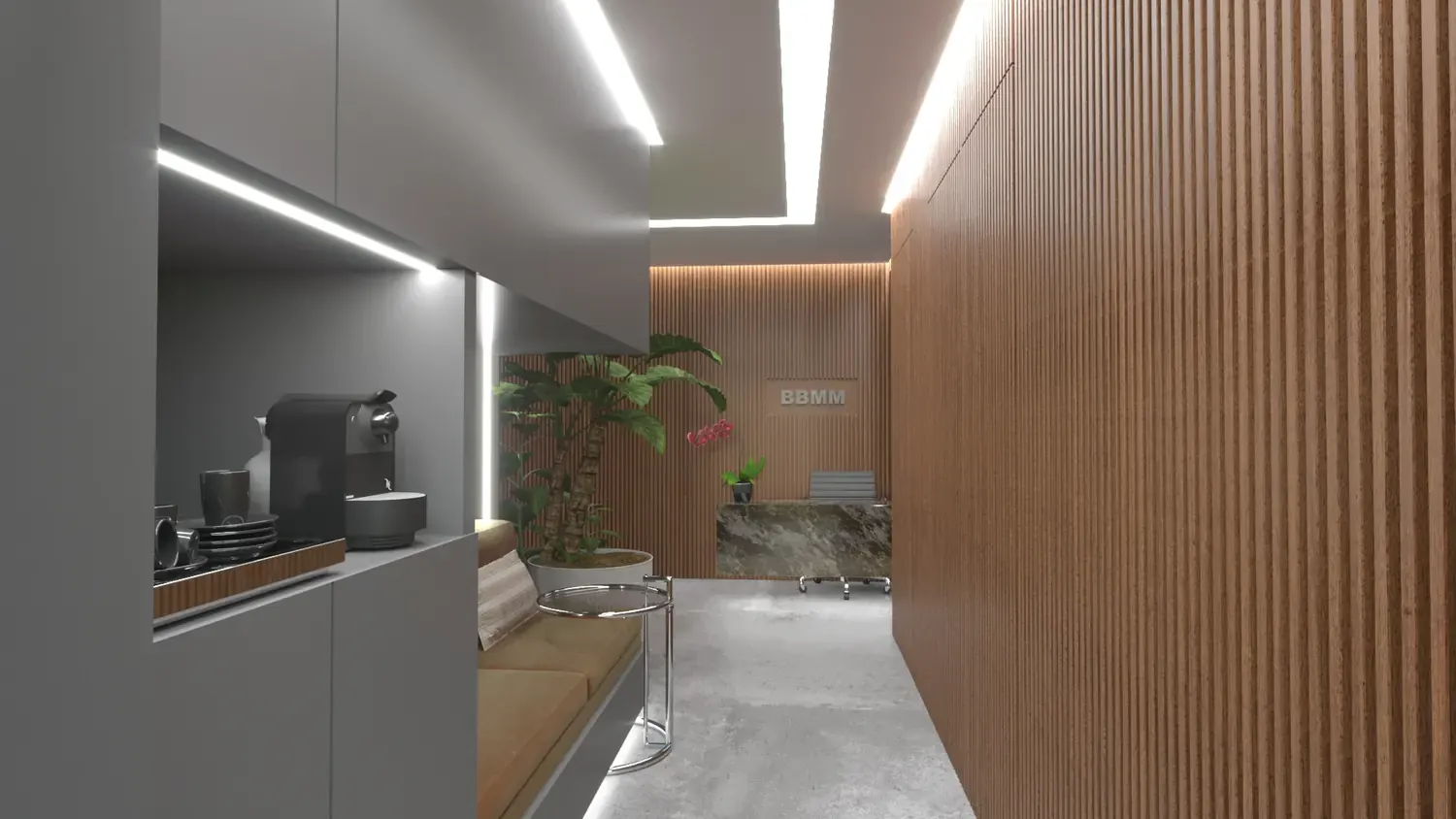 Escritório: madeira, luz e operação em imagem de trabalho - imagem 1