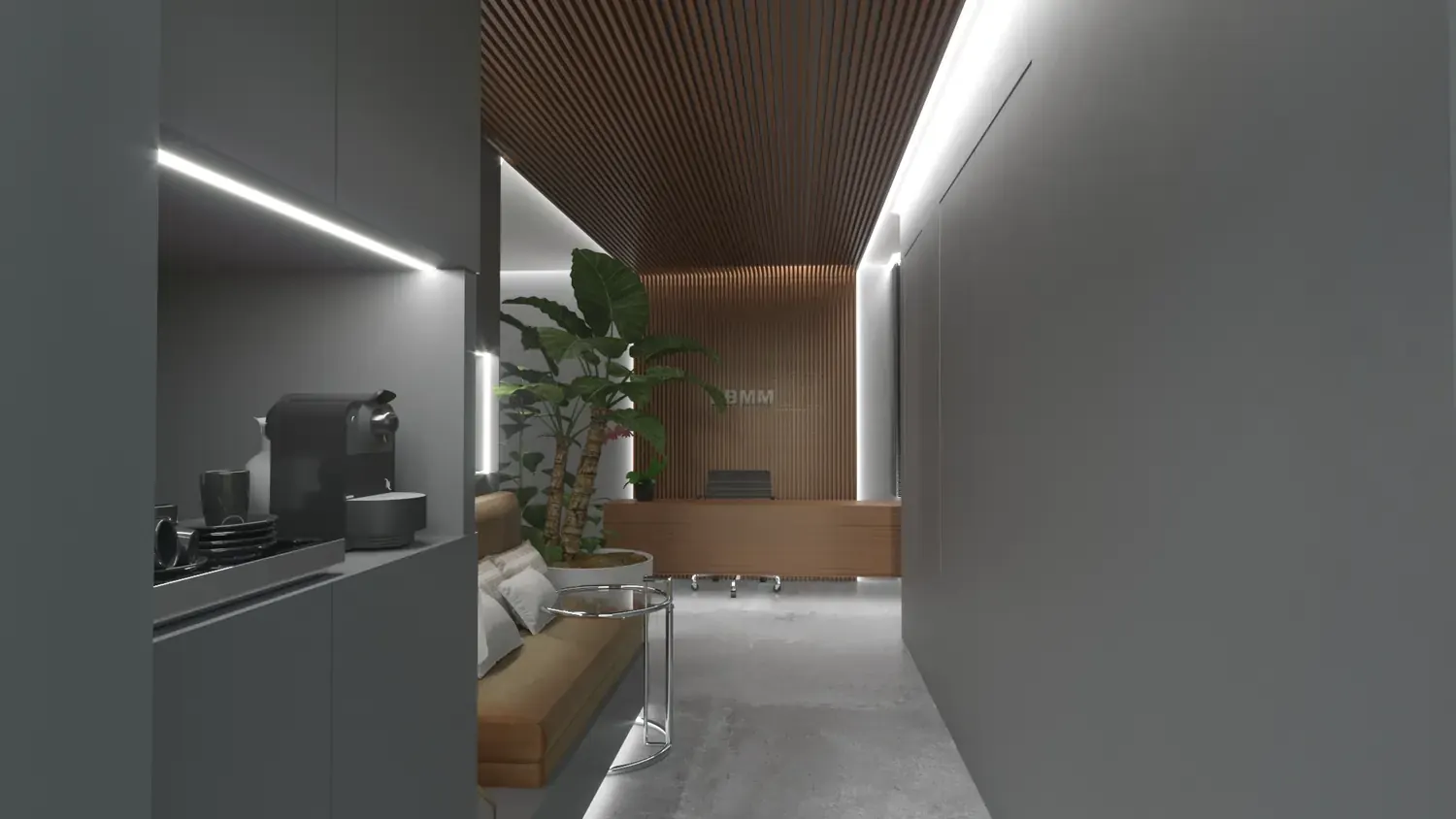 Escritório: madeira, luz e operação em imagem de trabalho - imagem 5