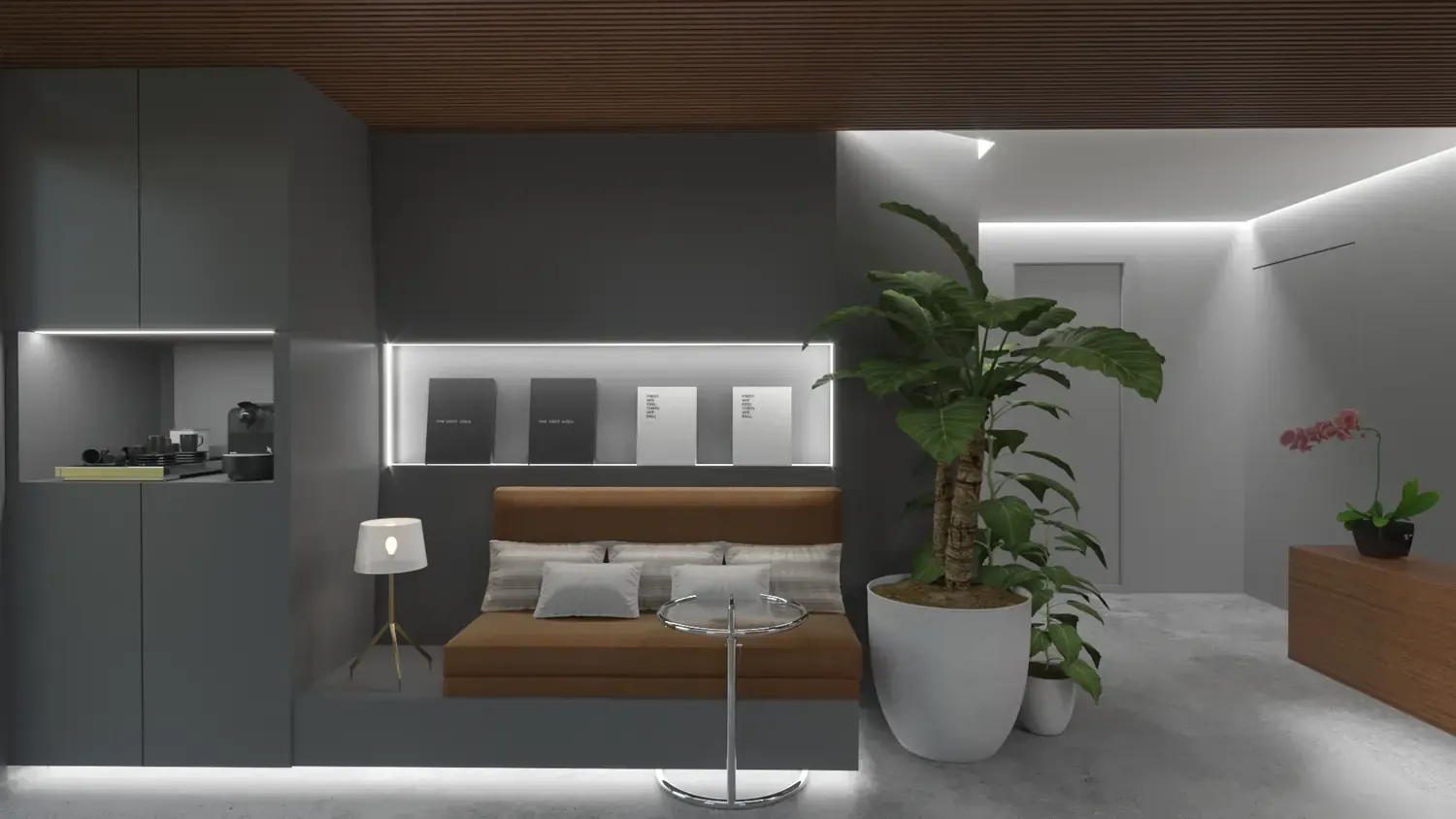 Escritório: madeira, luz e operação em imagem de trabalho - imagem 6