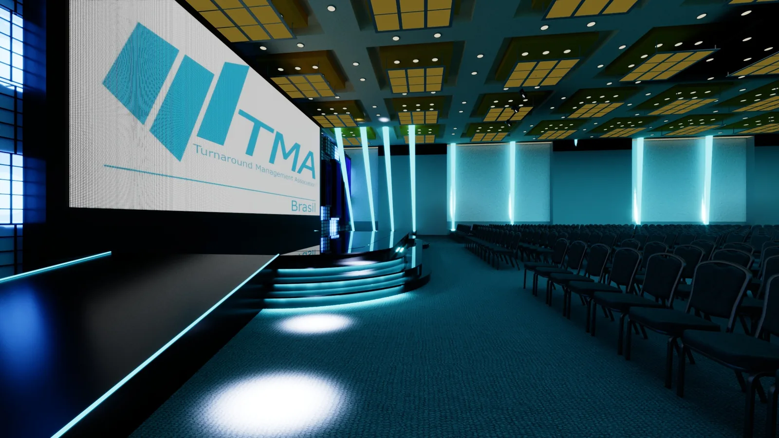 Palco TMA com a Cast Cenografia: projeto para fazer a proposta ganhar corpo - imagem 2