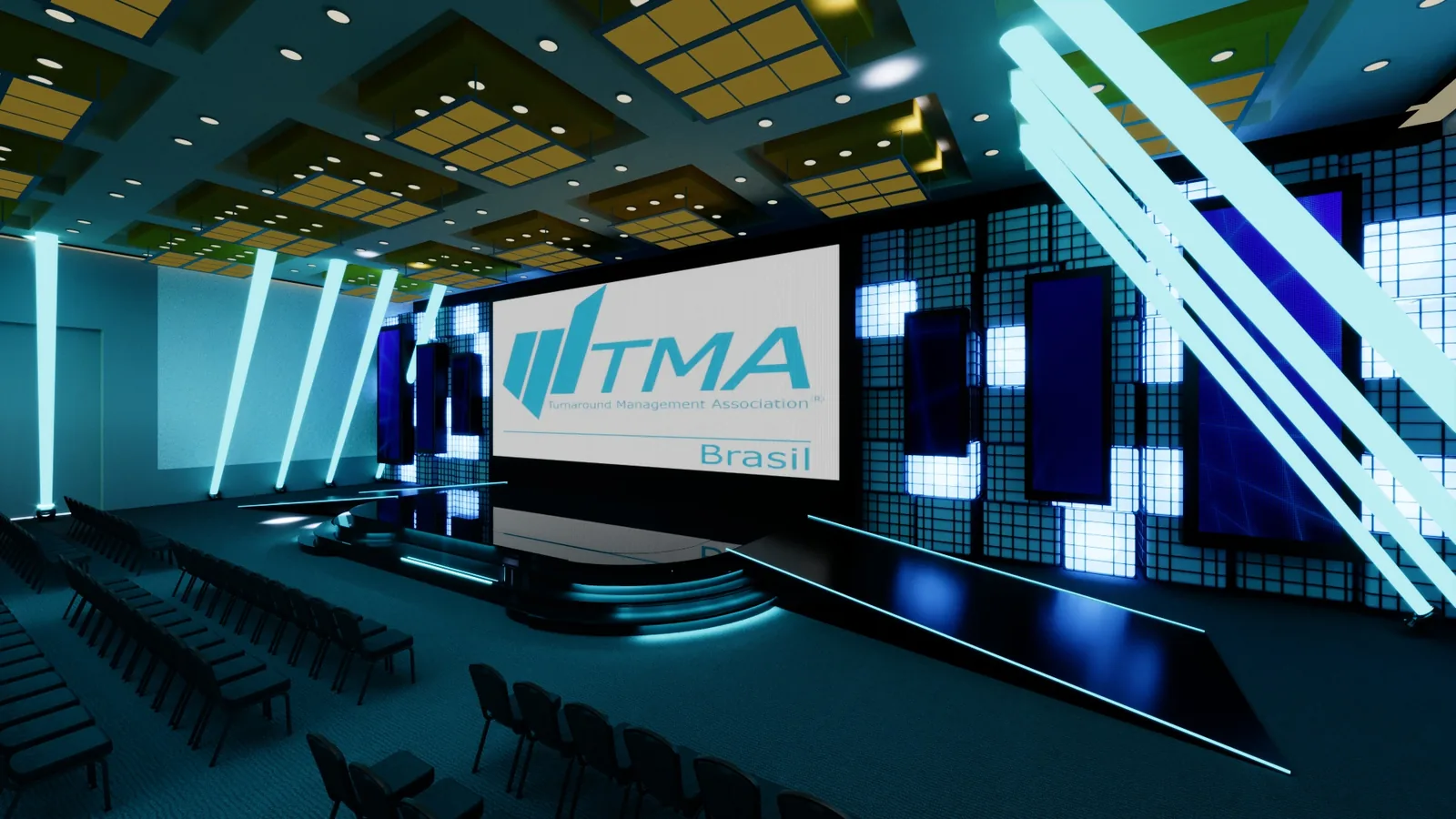 Palco TMA com a Cast Cenografia: projeto para fazer a proposta ganhar corpo - imagem 4