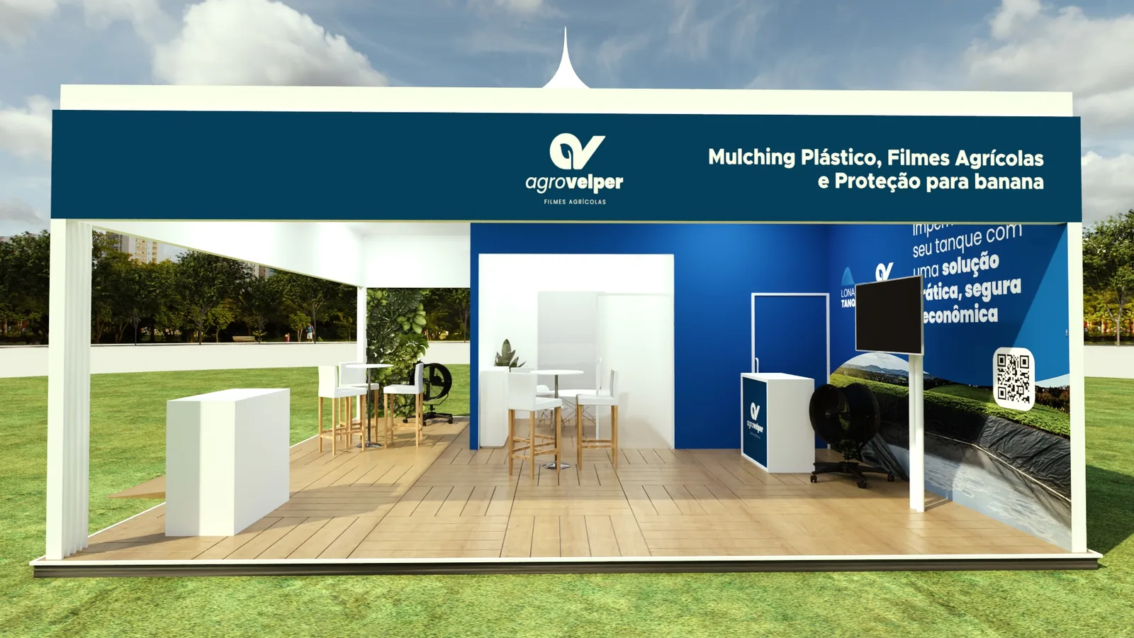 AGROVELPER: projeto cenográfico com presença, ritmo e clareza comercial - imagem 2
