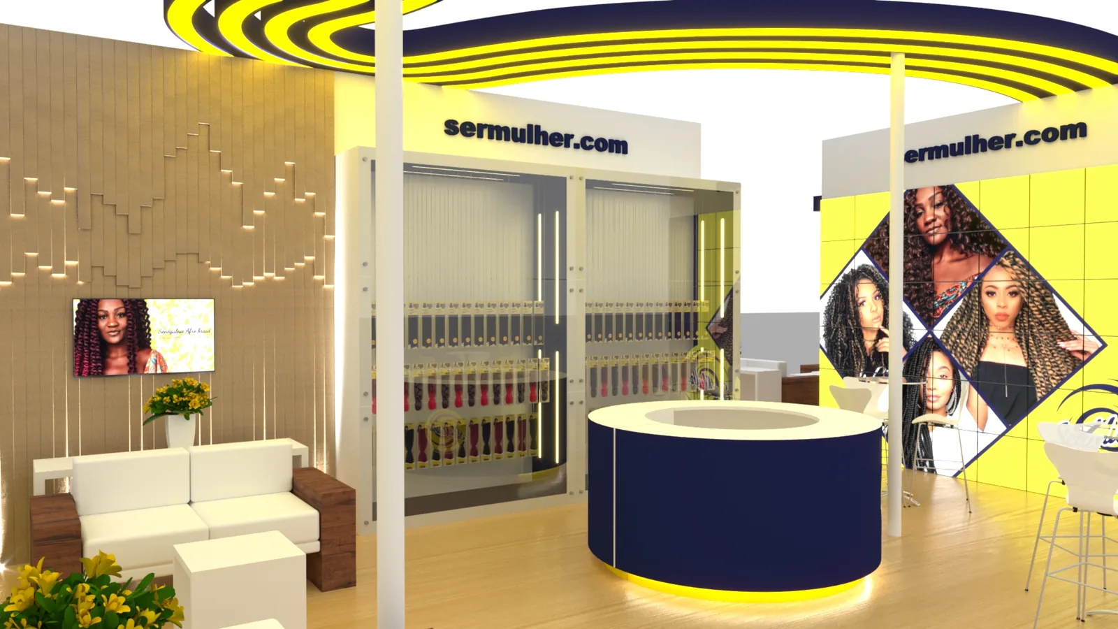 Ser Mulher Stand: experiência espacial com leitura premium e foco comercial - imagem 1