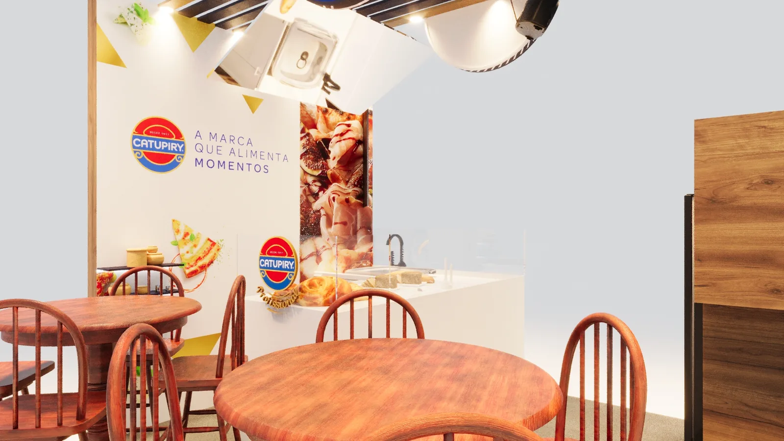 Catupiry Pizza Atacadão: experiência espacial com leitura premium e foco comercial - imagem 2