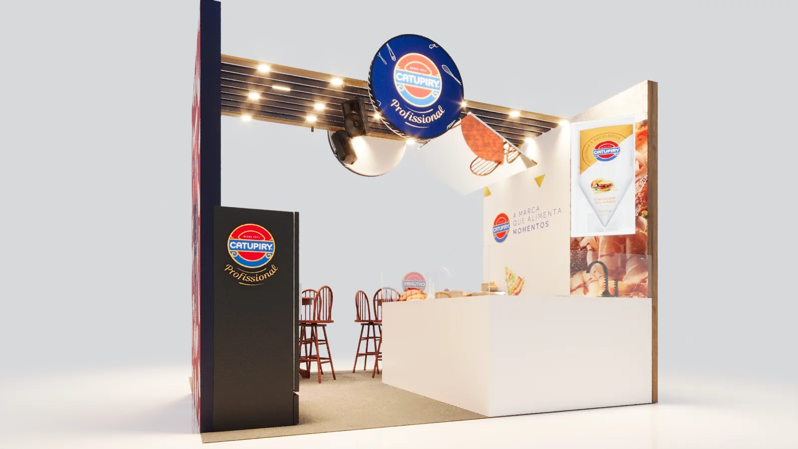 Catupiry Pizza Atacadão: experiência espacial com leitura premium e foco comercial - imagem 3