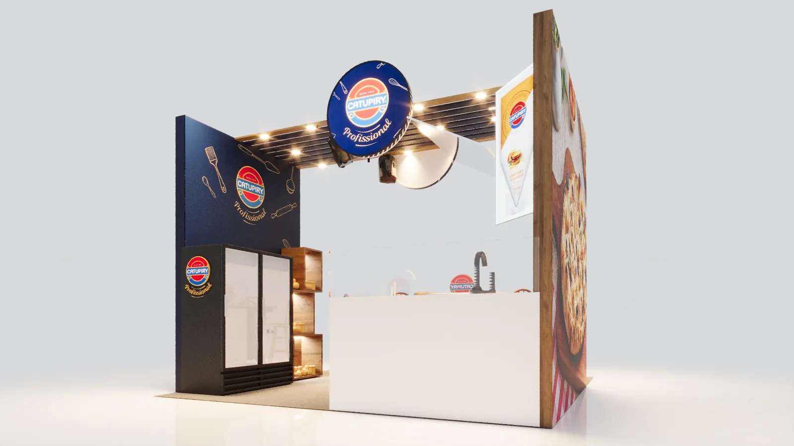 Catupiry Pizza Atacadão: experiência espacial com leitura premium e foco comercial - imagem 4