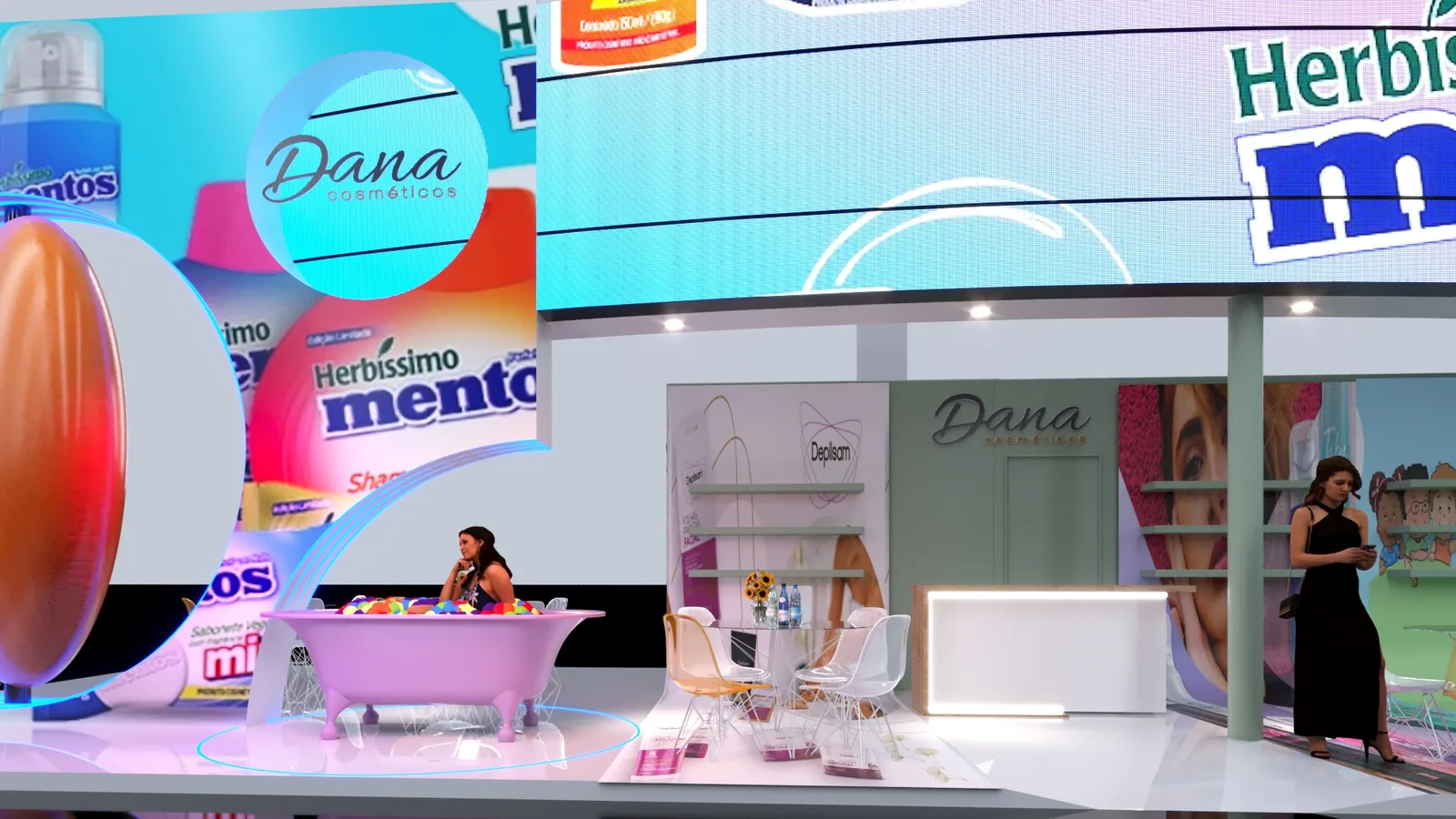 Dana Beauty Fair 2023: cenografia que organiza marca, público e experiência - imagem 5