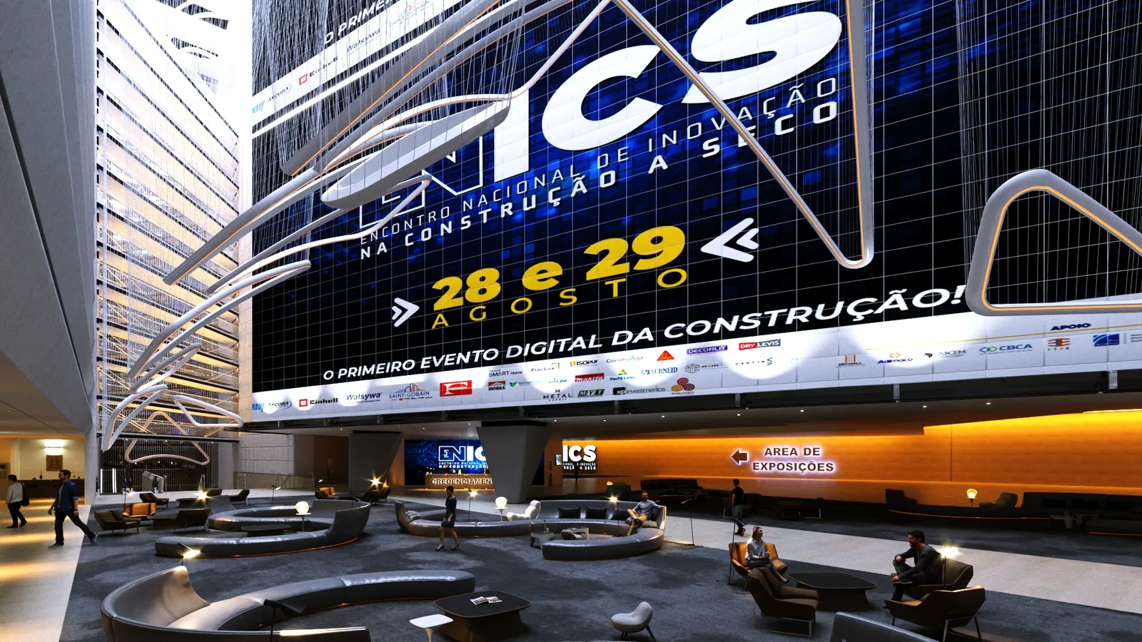 Enics Virtual: cenografia que organiza marca, público e experiência - imagem 1