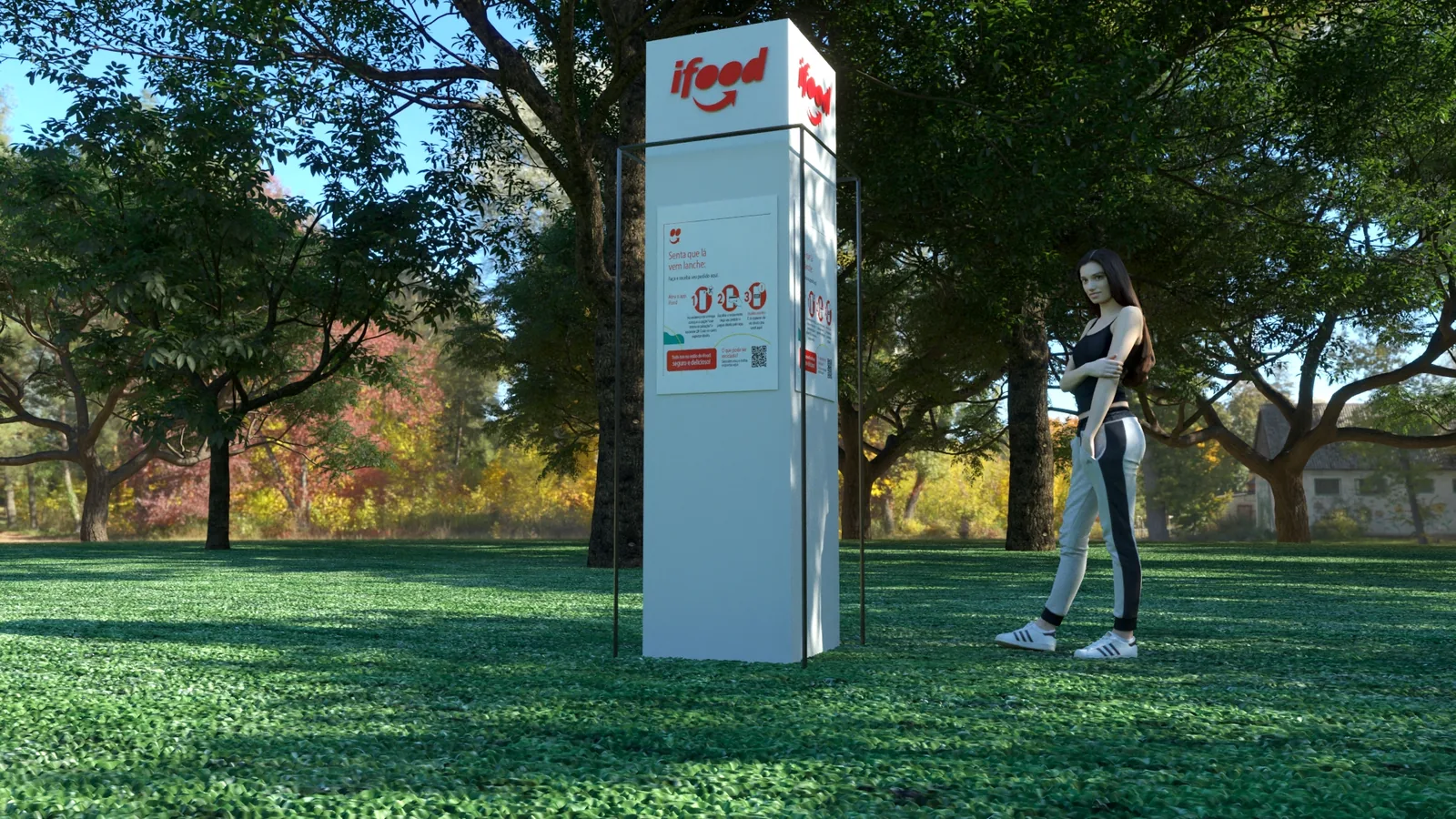 Pontos iFood Ibira: projeto cenográfico com presença, ritmo e clareza comercial