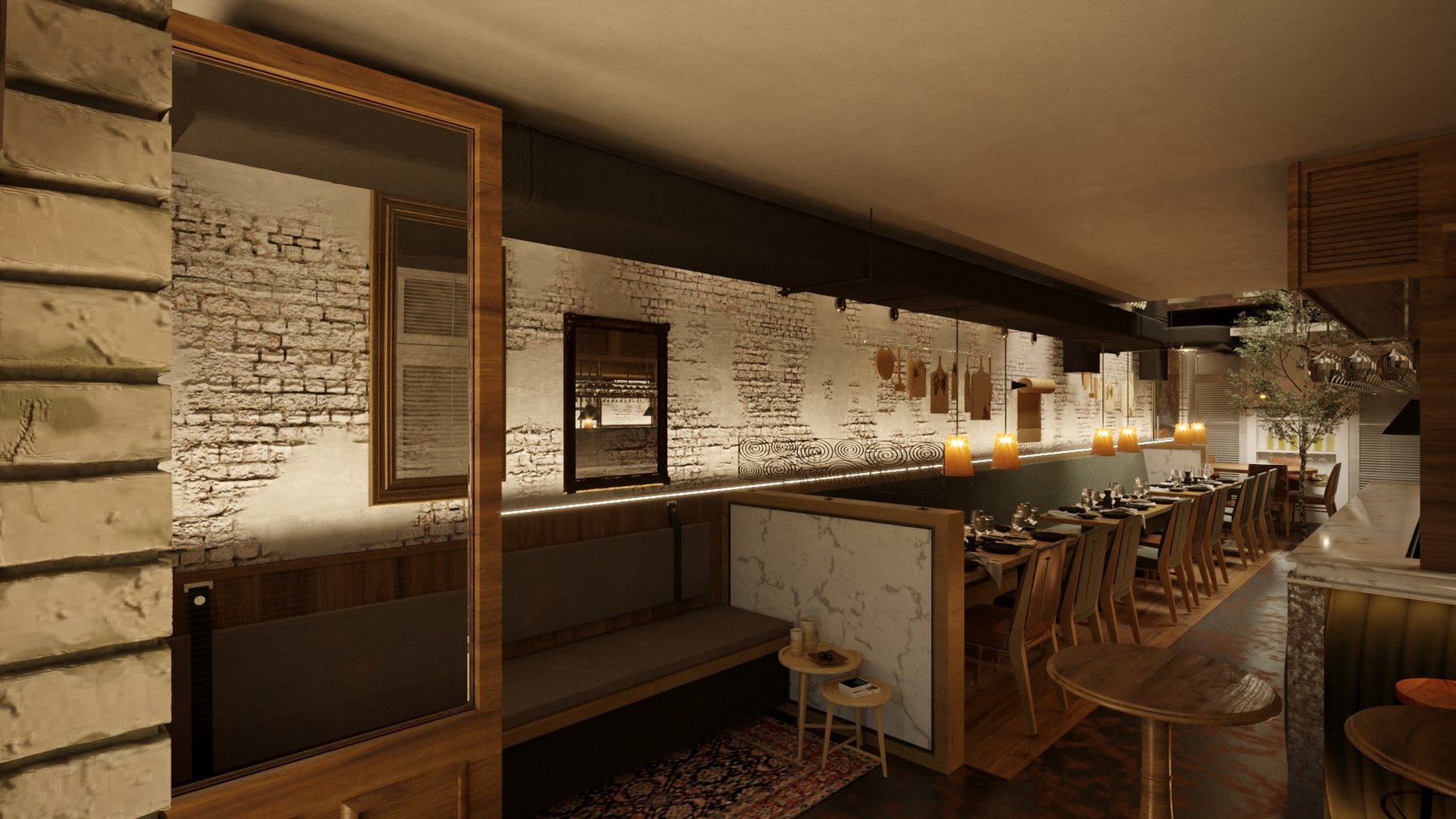 Restaurante Vila Boim: um projeto para tirar a ideia do slide e colocar em cena - imagem 3
