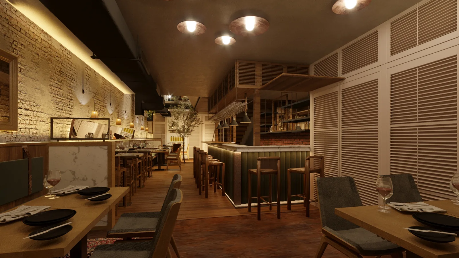 Restaurante Vila Boim: um projeto para tirar a ideia do slide e colocar em cena - imagem 3